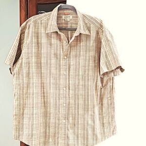 J. Crew classic short sleeves checkered shirt xl